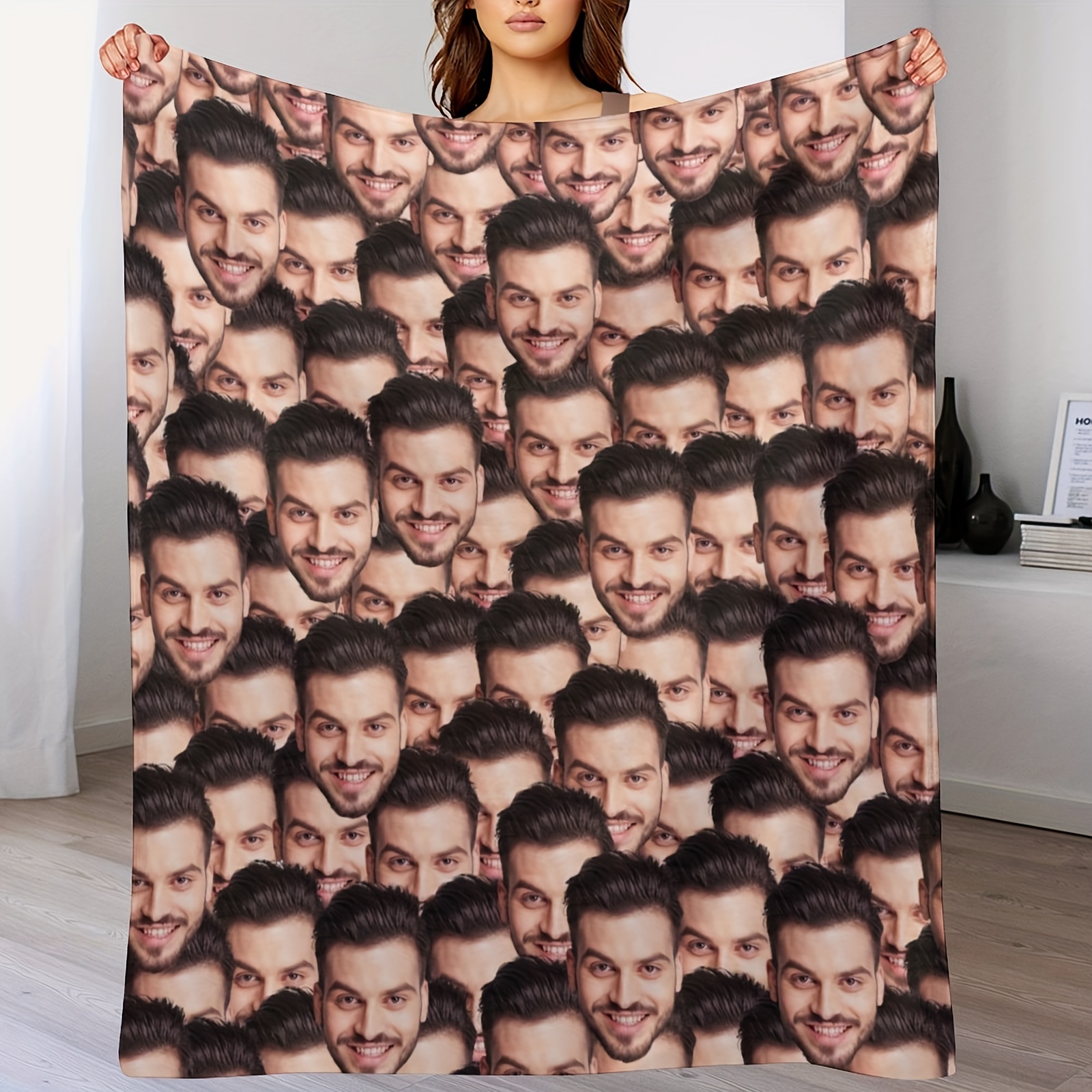 

Blanket, Personalized , , Polyester, Rectangle, And , For 's Day, Christmas, And