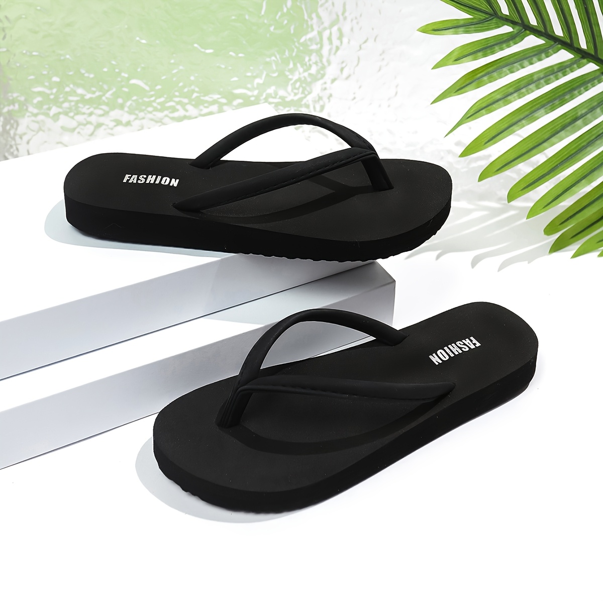 Image of New Summer Style Apricot Women's Flat Sandals. Fashionable Clip Toe Slippers For Beach, Matches Dresses, Elegant Women's Shoes, Women Shoes