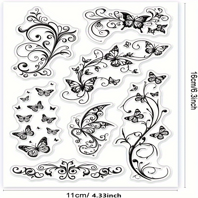 Edge Stamp Stamp Clear Stamp Painting Tool Clipping Craft Diy Card Decoration Rubber