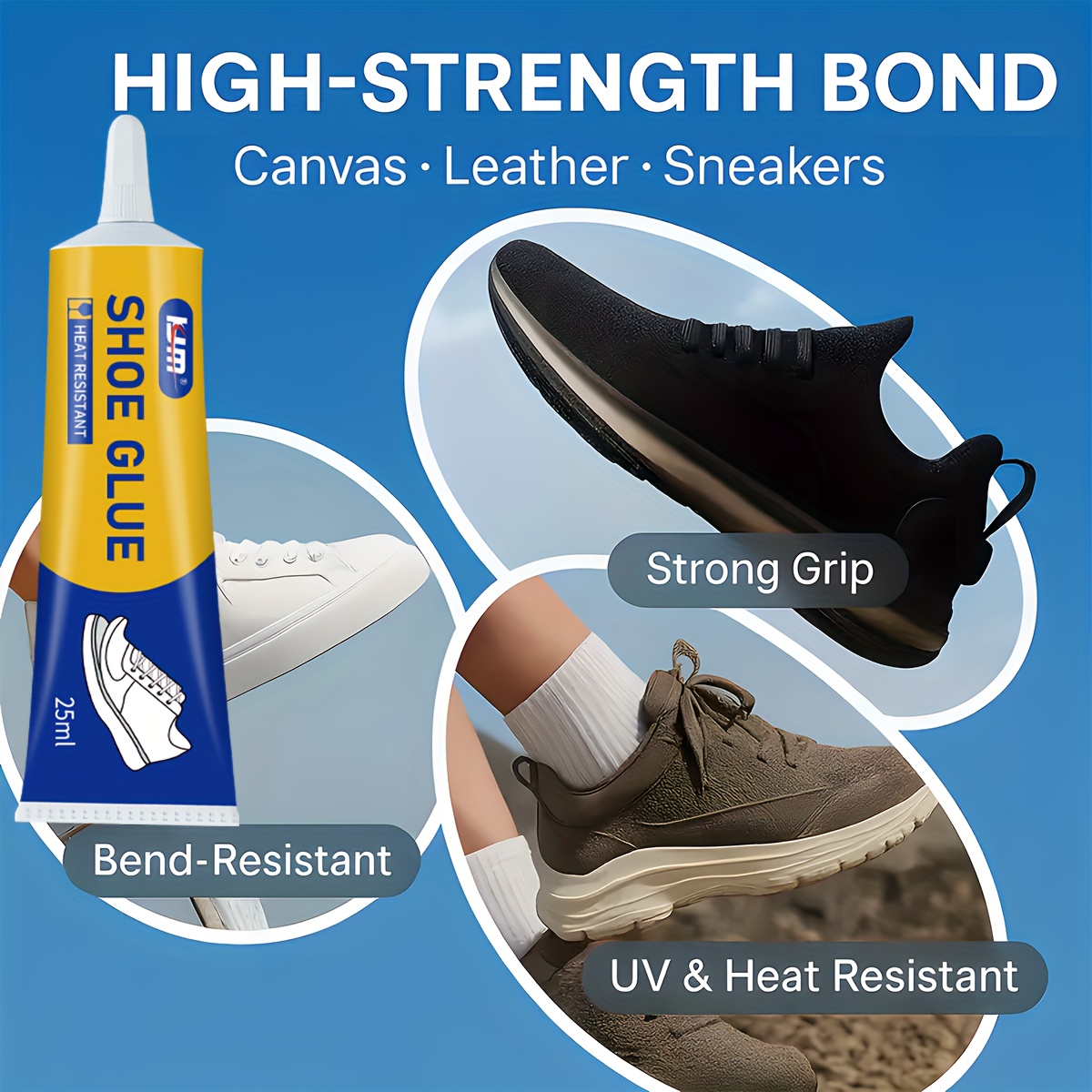 strong soft shoe repair     heat resistant leak proof wrinkle free   suitable for sports shoes artificial leather resin crafts easy and precise nozzles durable bonding suitable for shoes Product details 6