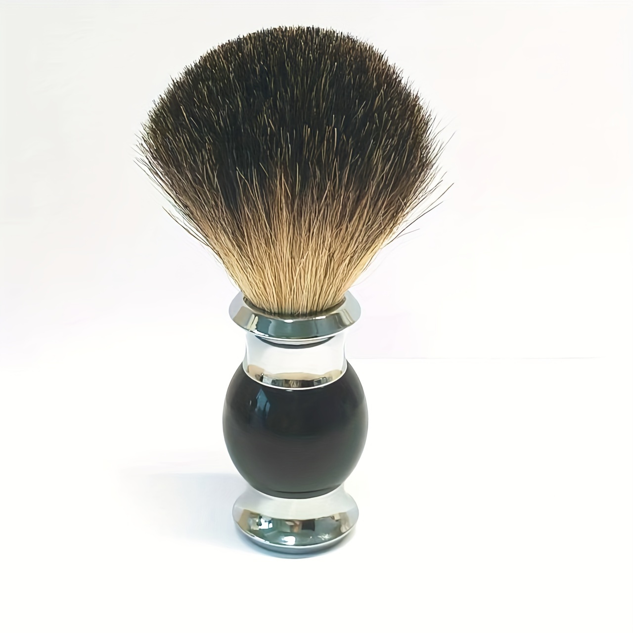 Image of Premium Badger Hair Shaving Brush With Durable Stainless -shave Brush For Wet Shave For Safety Razor, Razor, Straight Razor, Shaving Razor