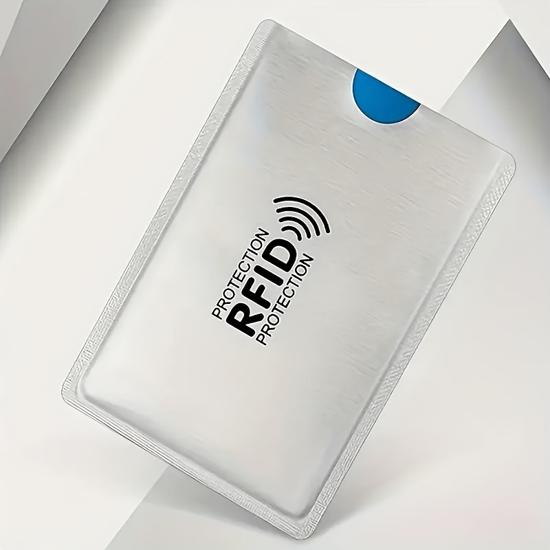 10/20pcs RFID Blocking Card Sleeves - Anti-Theft, NFC Shielded Aluminum Foil Wallets for ID & Credit Cards