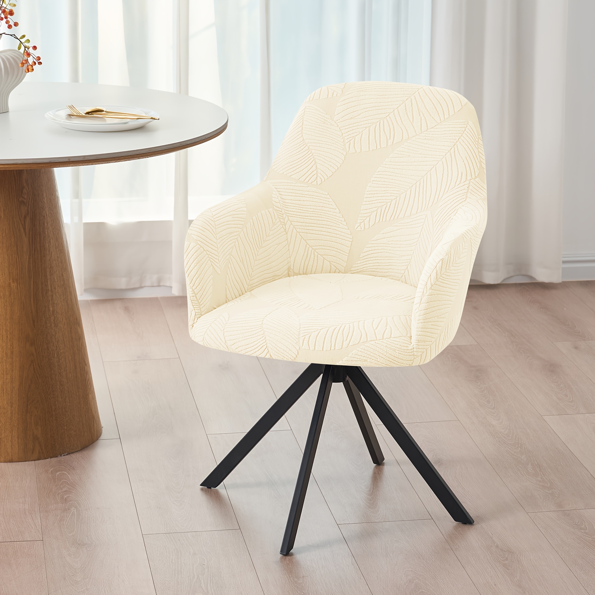 TEMU 1 pz Copridivano Jacquard Sherpa con Motivo a Foglia , Copertura per Schienale e Braccioli Poltrona e Sedia da
