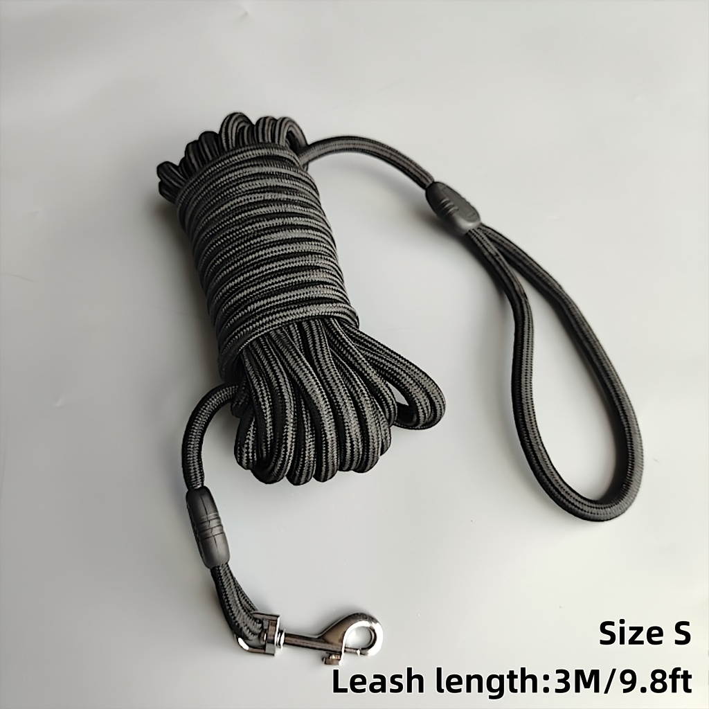 TEMU 360° Heavy-duty -free Dog Training Leash, /5m/10m/15m, Durable Pp Material With Metal Buckle