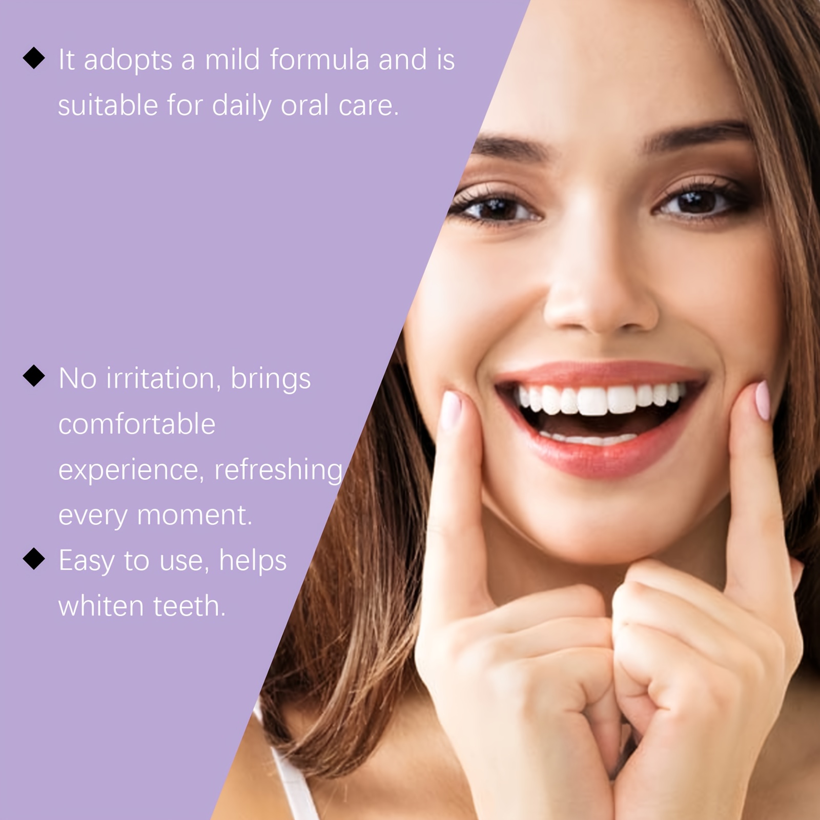 50g Purple Tooth Powder: Gentle Care for Teeth Cleaning, Fresh Breath Protection and Oral Hygiene