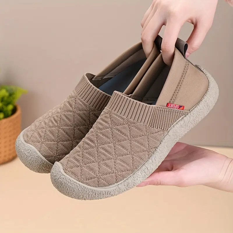 Knit Slip-On Loafers