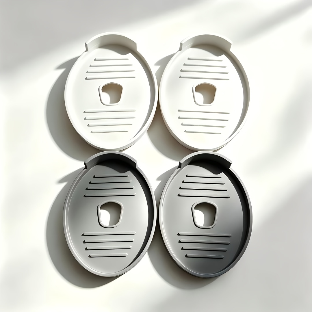 TEMU 4pcs Electric Toothbrush Charging Base Protective Mat, 3d Printed, Designed For Drainage To Keep The Charging , Prevents Of Dust And Residue, In