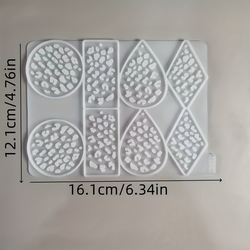 E-shop Neue Hohle Spezialform Ohrringe Klebemold 4 Sets Ohrringe Kreativer Anhänger Ohrringe Hohler Stern Dekorative Ohrringe Silikonform Harz