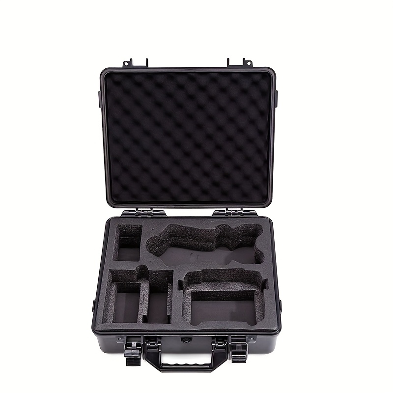 dji   4   storage case scratch resistant durable pvc   protective box with multi functional organizer ergonomic handle secure closure for 3 camera   black   storage case   scratchresistant material Product details 9