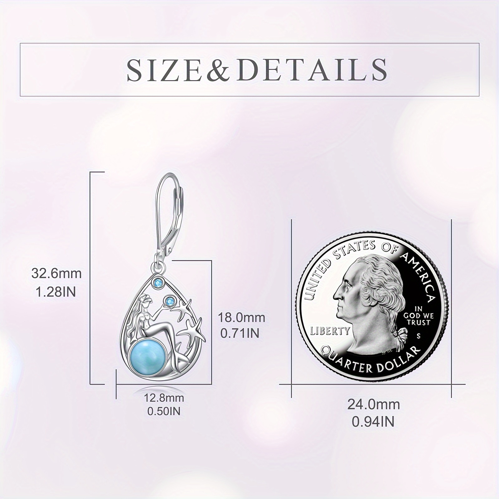 mermaid   earrings for women sterling   earrings Product details 1