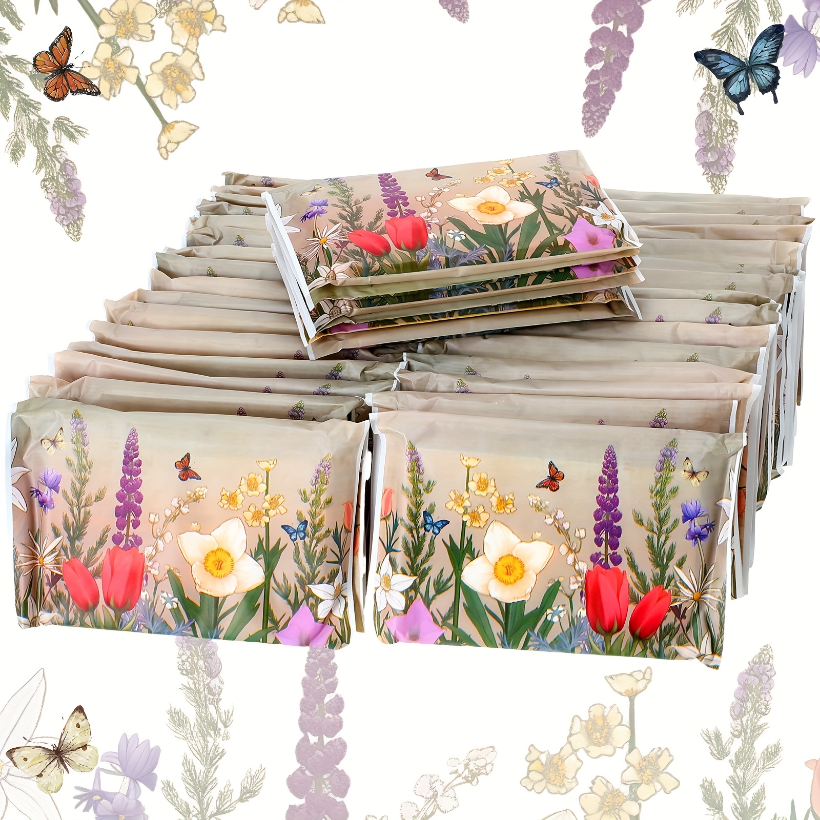 TEMU 50 Packs Facial Tissue Packs Travel Tissues Size Disposable Pocket Tissues Bulk Slim Tissues Wallet Wedding Tissues For Guest Travel Purse
