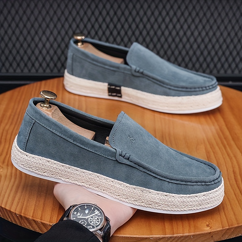 

Men's Low Top Slip On Solid Casual Shoes For Outdoor Traveling Business Trip All Seasons