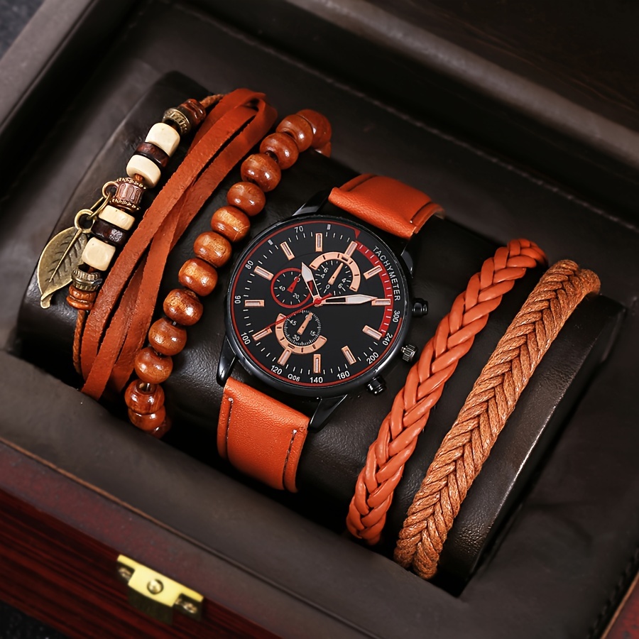 conjunto piezas reloj pulsera hombre estilo casual Temu Guatemala