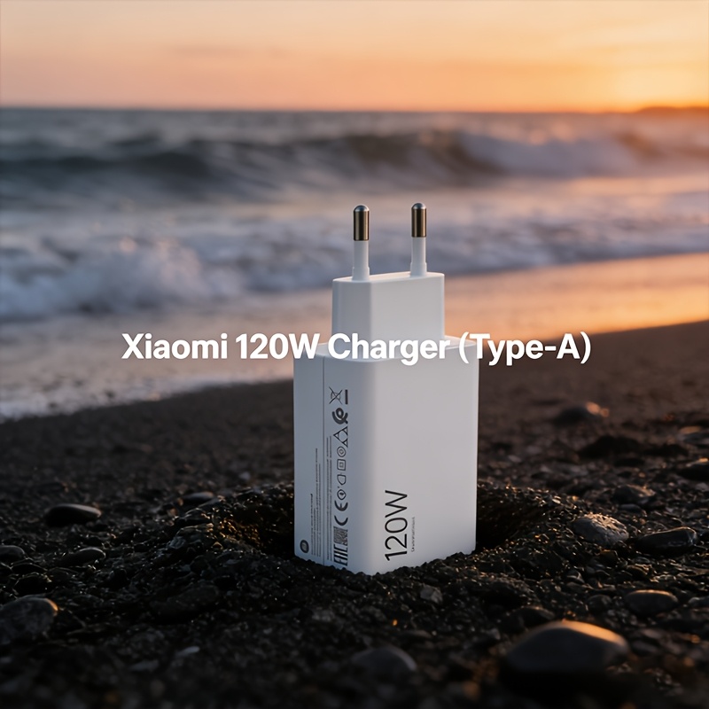 TEMU Xiaomi 120w Type-a Fast Charging Plug (eu International Version), White. Portable Smart Quick Charger Adapter With Usb Port, Ultra-high Speed