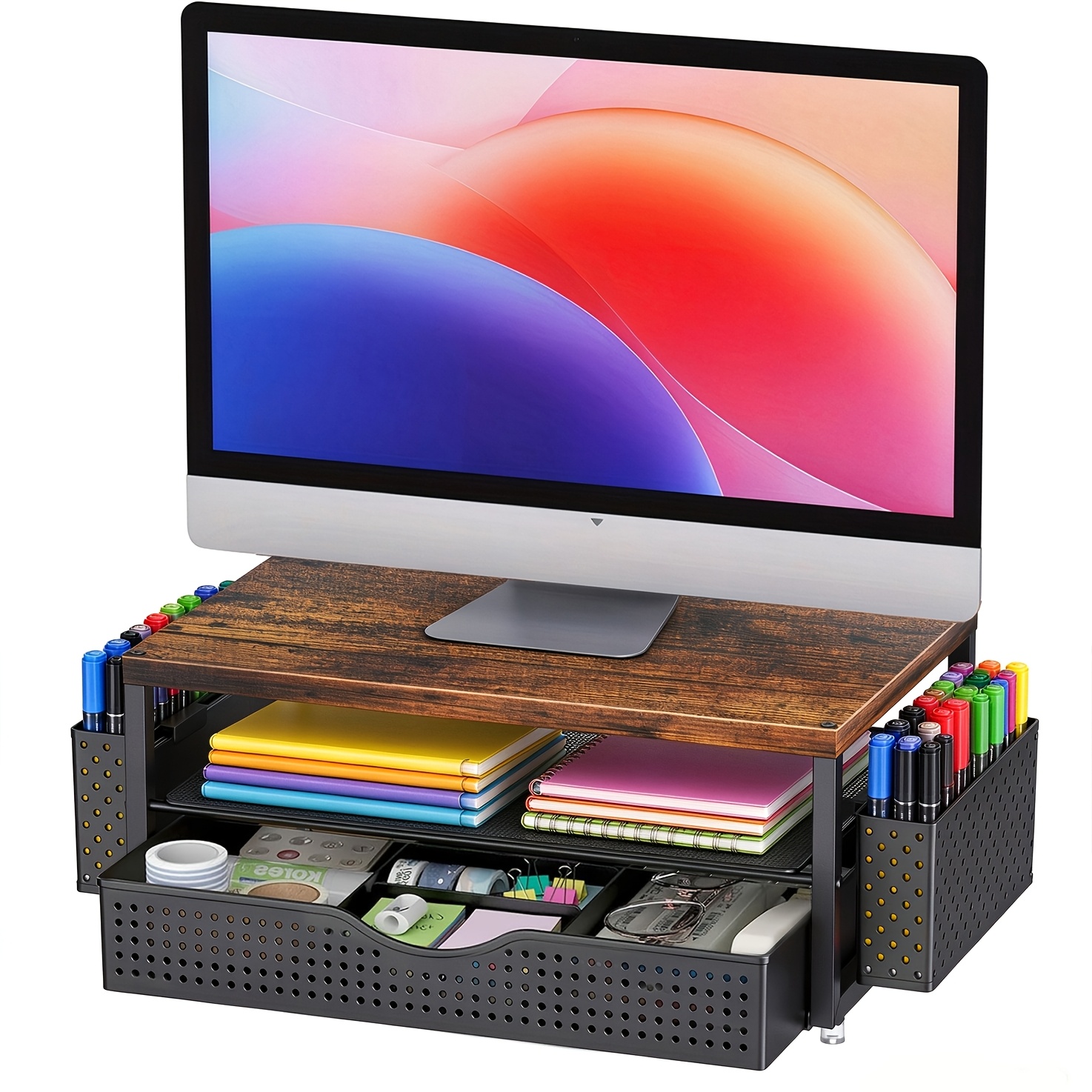 desk shelf monitor riser sold on Temu United States