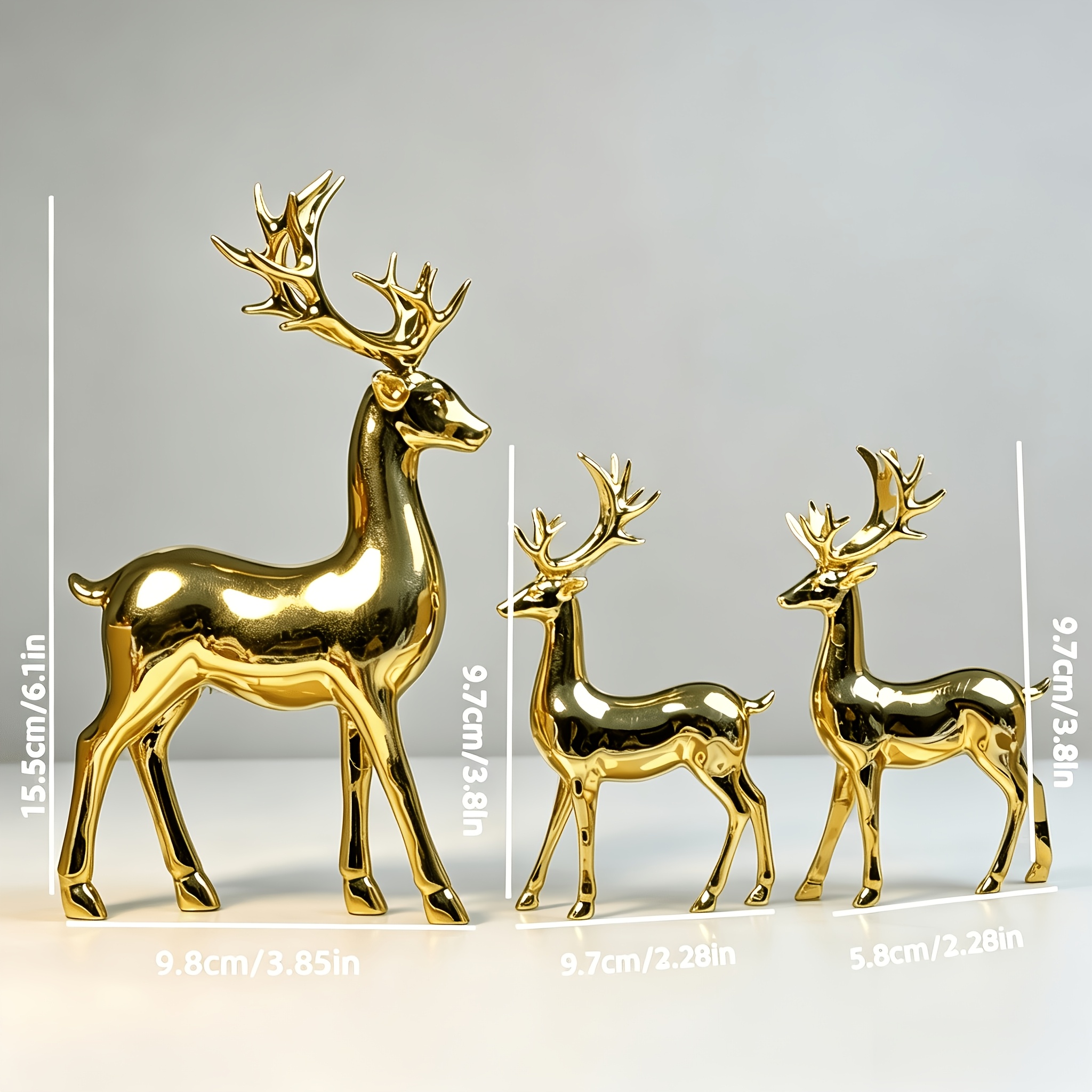 TEMU 3pcs Set Of Statue Ornaments, Nordic Style Home Decor Suitable For Decorating Living Rooms, Tv Cabinets, Foyer Partitions, Study Rooms, Wine