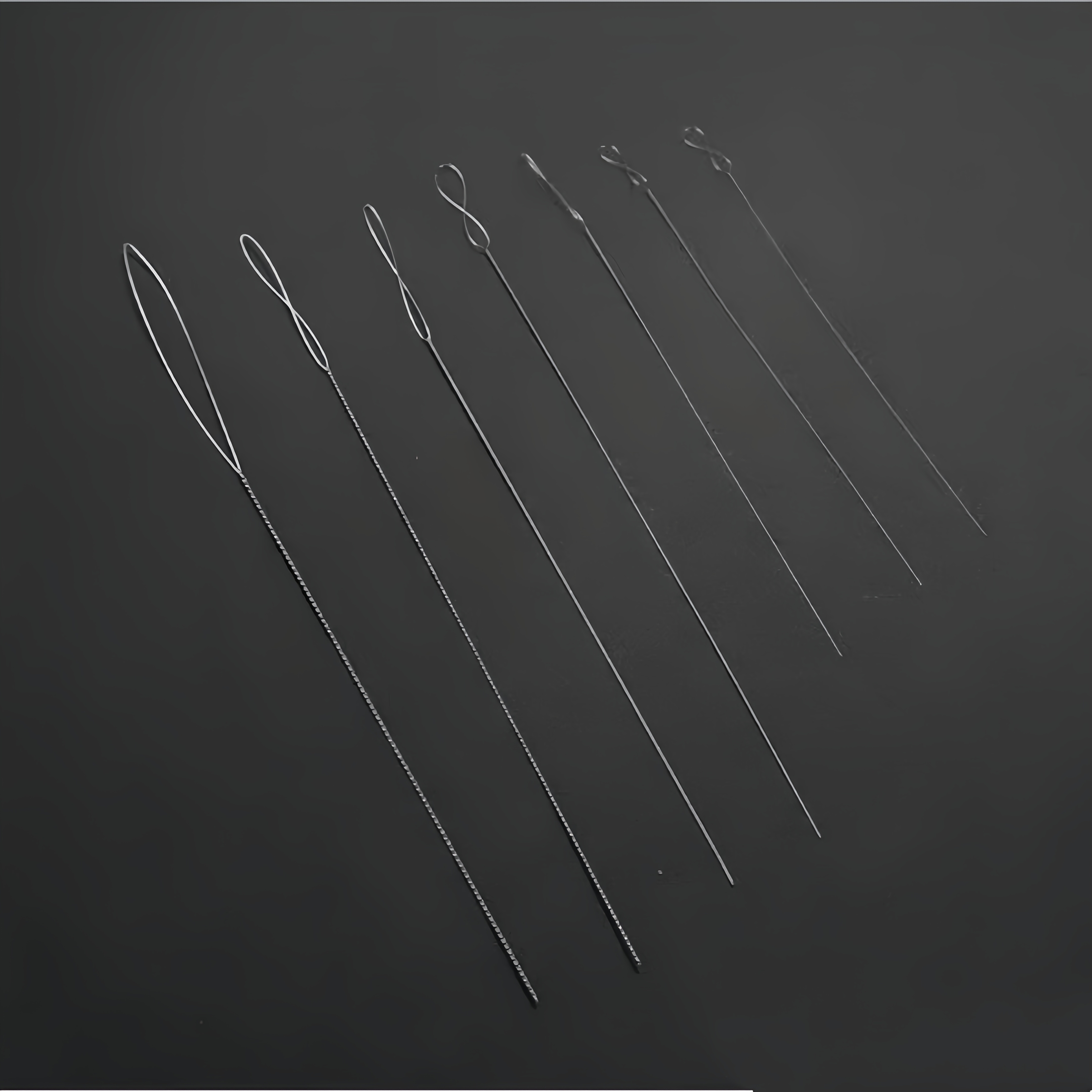 TEMU Essential For Beadwork: A Set Of 7 Twisted Beading Needles, With Needle Shafts As Thin As Hair Strands, Allowing Easy Threading Of Pearls And