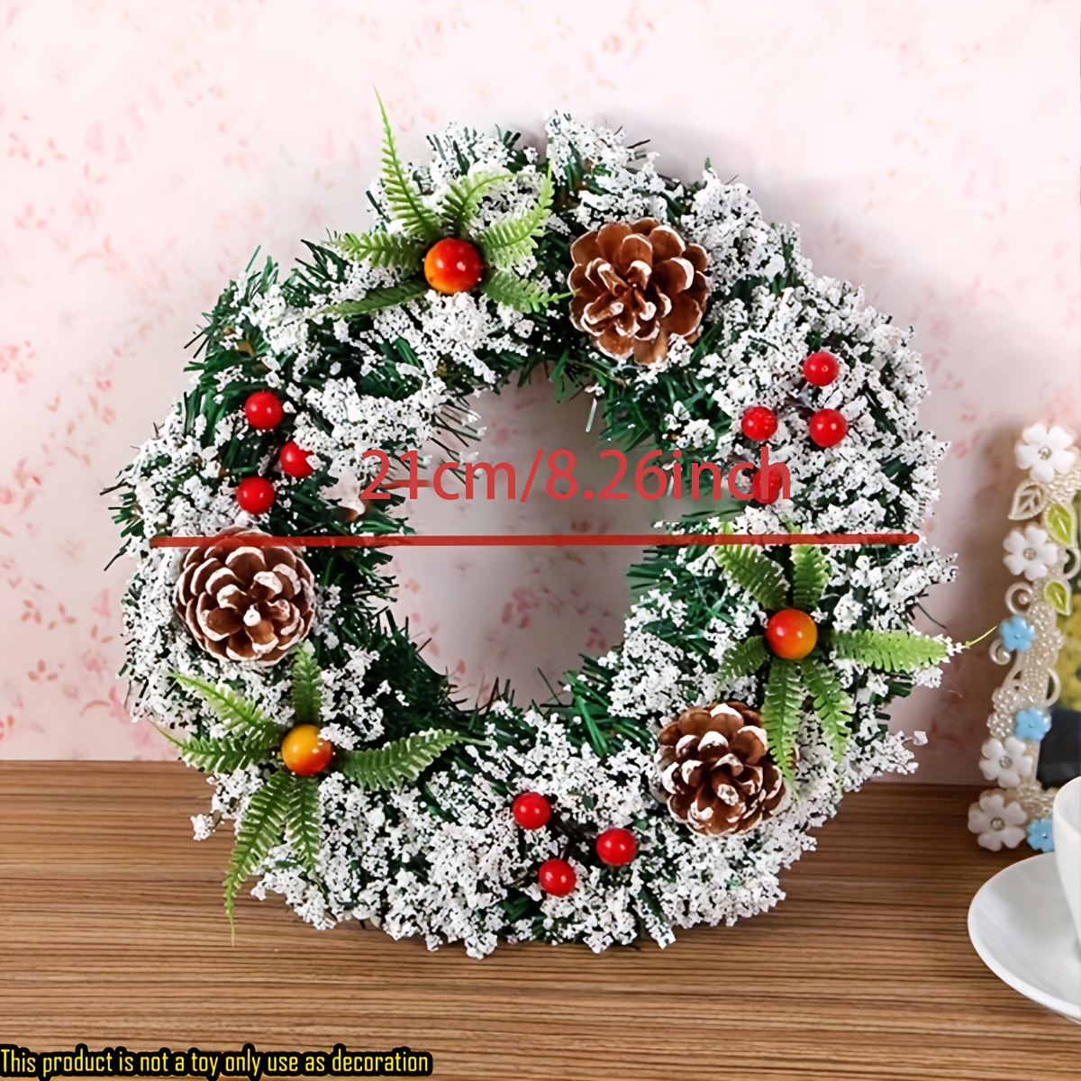 Image of 1pc Handmade , Christmas Simulation Branches, Suitable For Christmas Decoration, Indoor And Outdoor Garden Garden Decoration