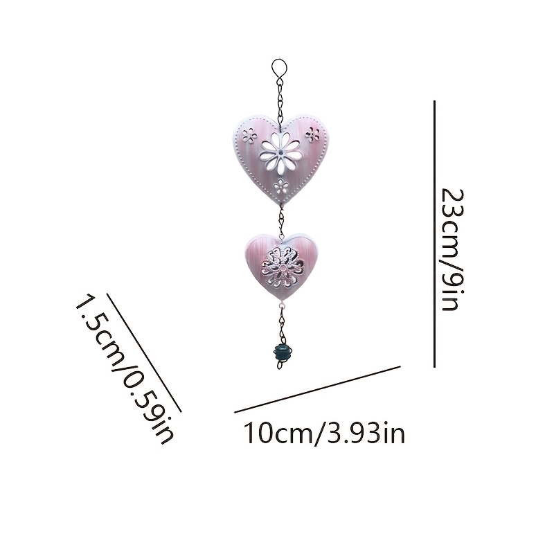 TEMU Decoración colgante de metal hueco con 3D para interior, dormitorio, otoño e invierno, con cuentas de cristal en , universal para , , patio, ,