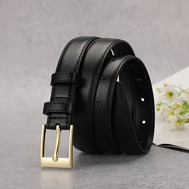 Image of Men's Vintage Denim Belt For Boys, Korean-style Decorative Belt With Feel