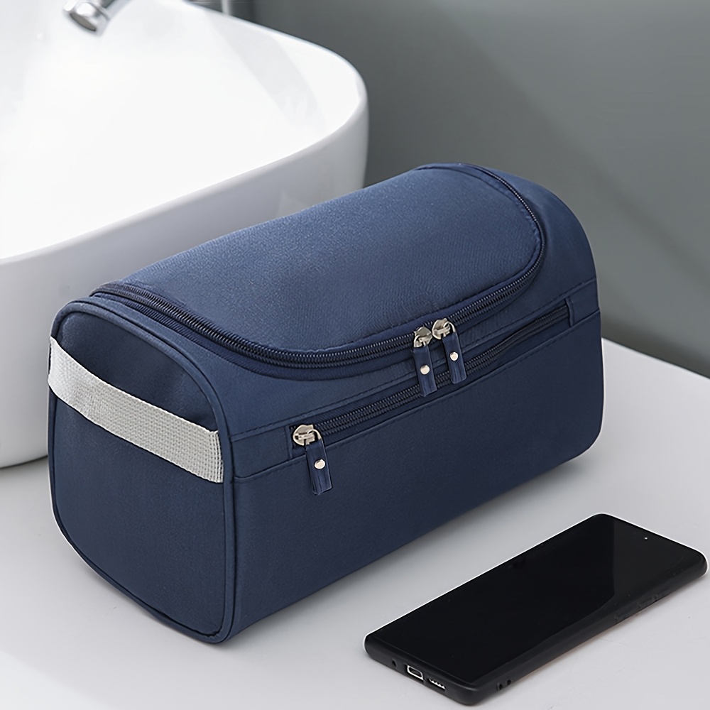 TEMU Travel Hanging Toiletry Storage Bag Large Capacity Hook Design Skincare Cosmetics Organizer For Travel Toiletries Classification Storage Bag