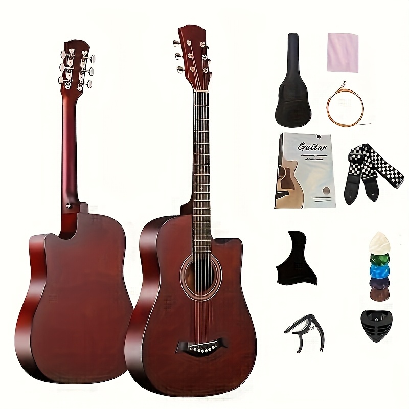 Folk Guitar Set - Basswood Acoustic Guitar, Includes Guitar +... product image 4
