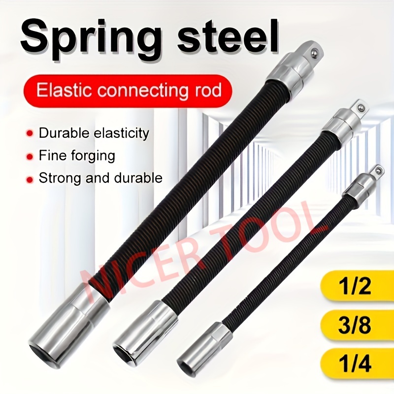 3pcs flexible socket extension set with   4 3 8 drive durable and   for diy projects and car repairs
