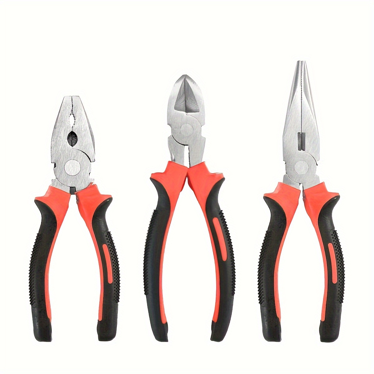 

3pcs/set Pliers Tool Set, Small Pliers Set, 6 Inches Combination Pliers, 6 Inches Diagonal Cutting Pliers, 6 Inches Needle Nose Pliers