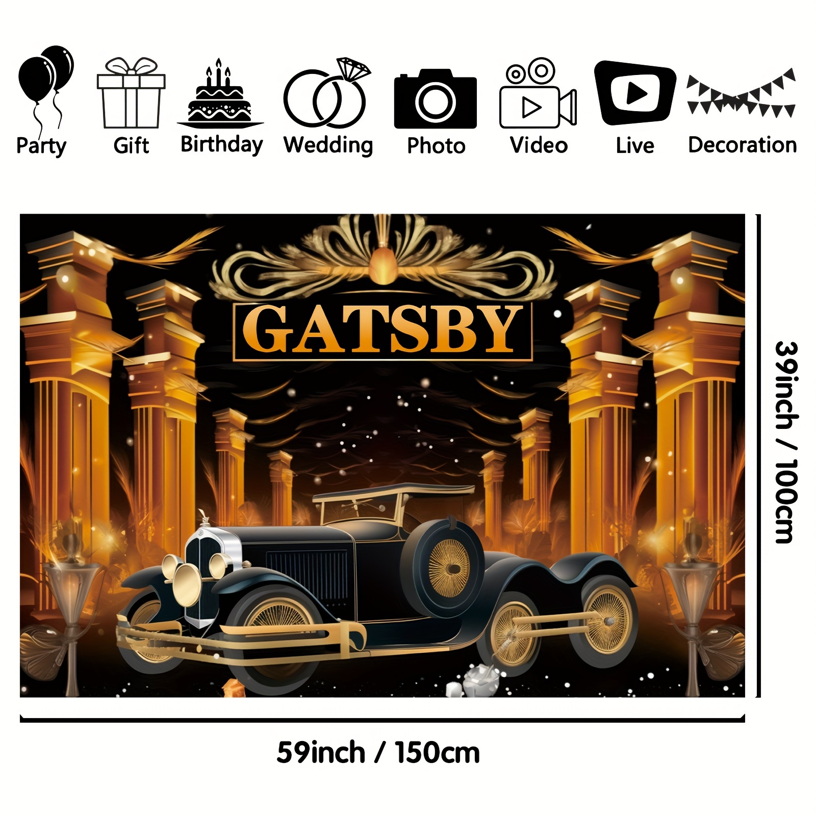 superbes décorations de Gatsby