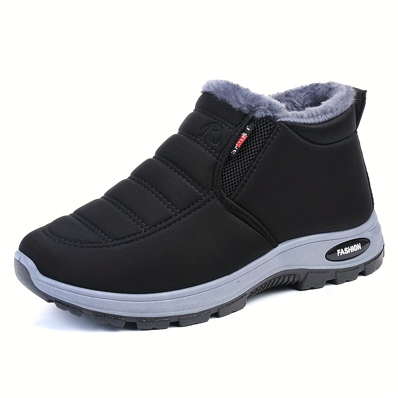 TEMU Women' Color Fluffy Boots, Platform Soft Sole Winter Thermal Lining Boots, Non-slip Warm Snow Boots