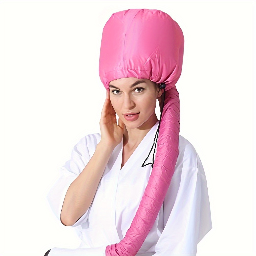 TEMU 1pc Hair Dryer Bonnet, Soft Bonnet Hair Dryers For Women, Portable Hair Drying Nursing Cap Barbershop Salon Hat Supply Cap Hair Care Cap