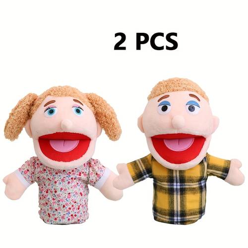 interactive plush toy with mouth for and education soft pp material boys and girls ideal for role playing and learnin