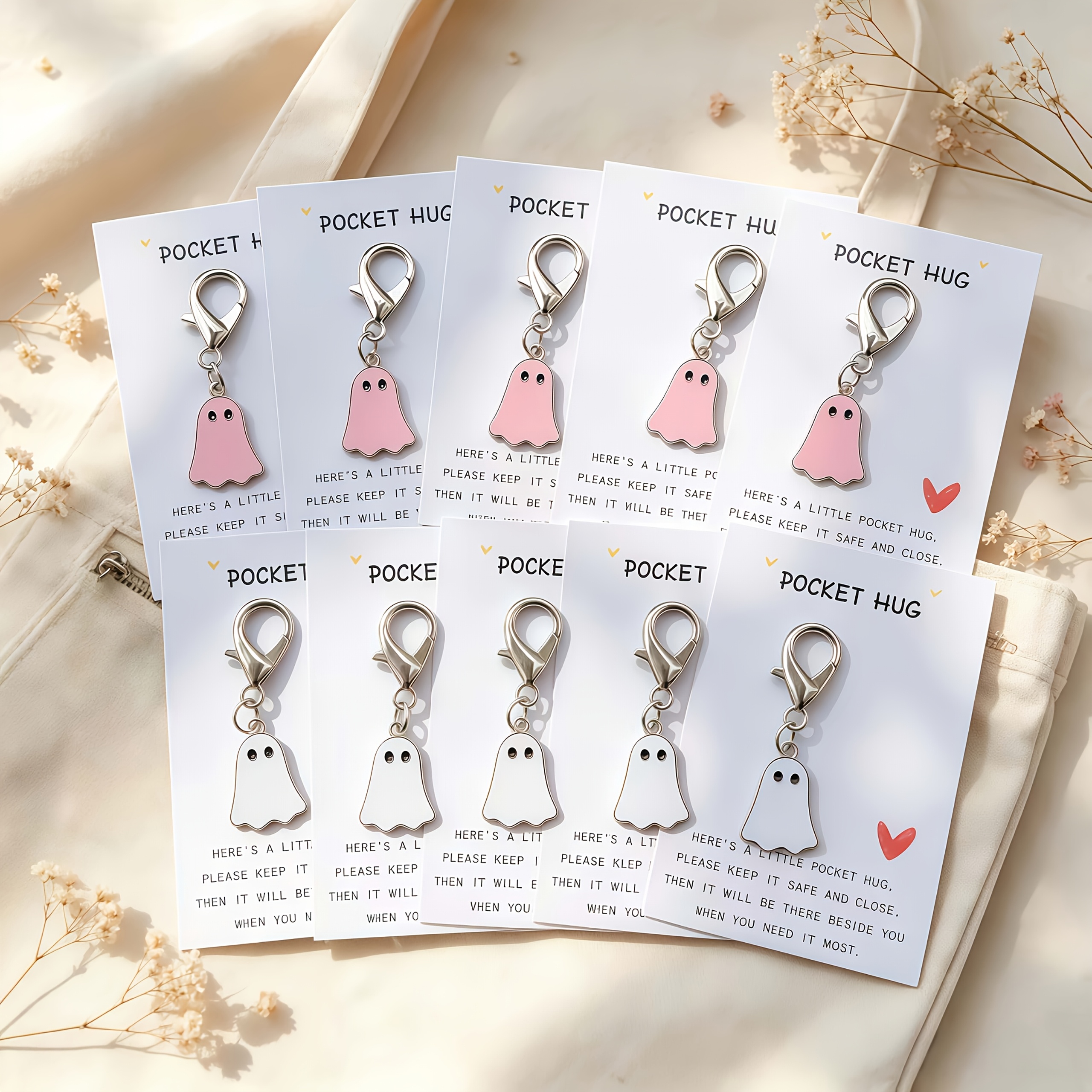 TEMU 10pcs Keyring Series Bulk For Women Ladies Adults - Seasonal Gothic Halloween Party Birthday Gift - Aesthetic Alloy Spooky Pendant Charm For