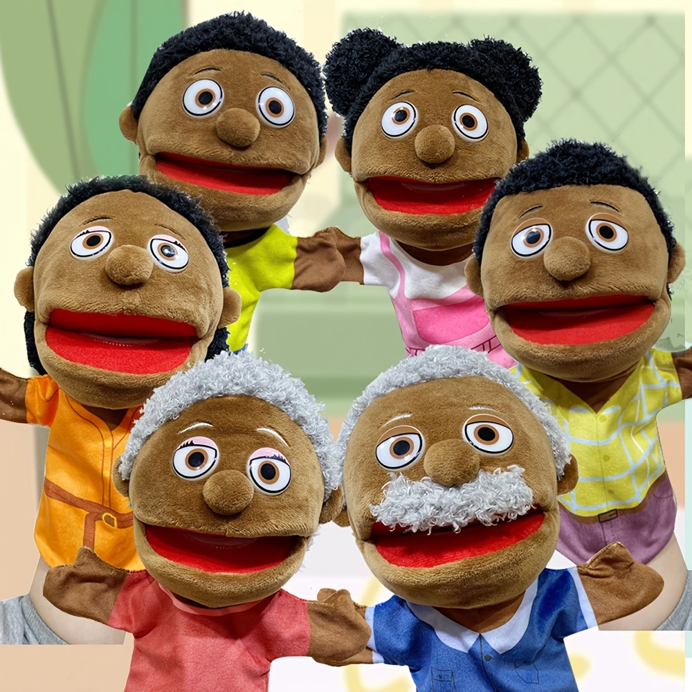family hand puppets puppets for adults and   role     multicultural finger puppet with movable mouth soft plush puppets for   teaching 0
