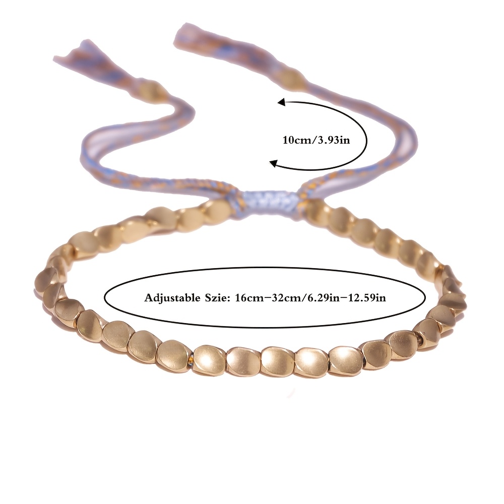 Boho Adjustable Tibetan Copper Bracelet for Men
