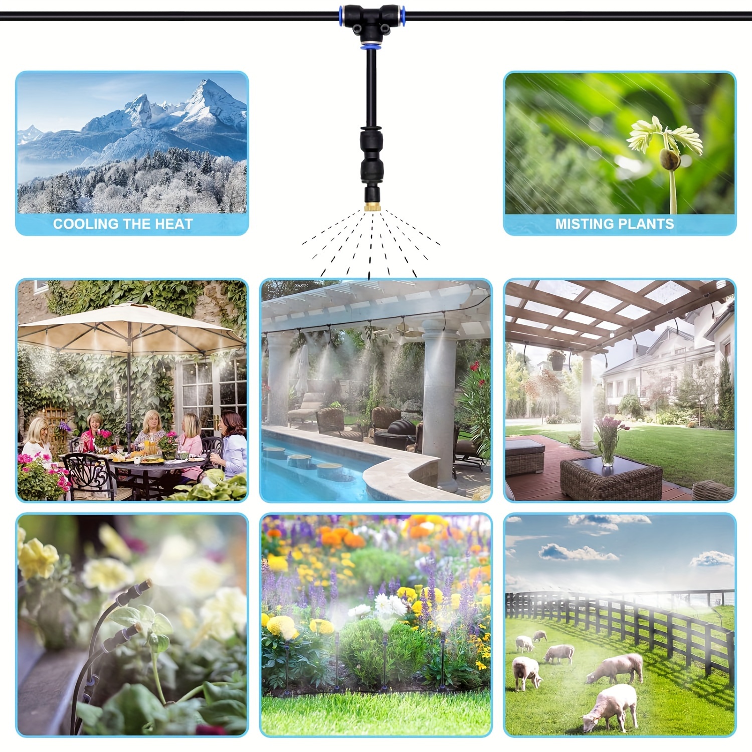 Automatic Drip Irrigation System: 360° Rotatable Misting - Temu