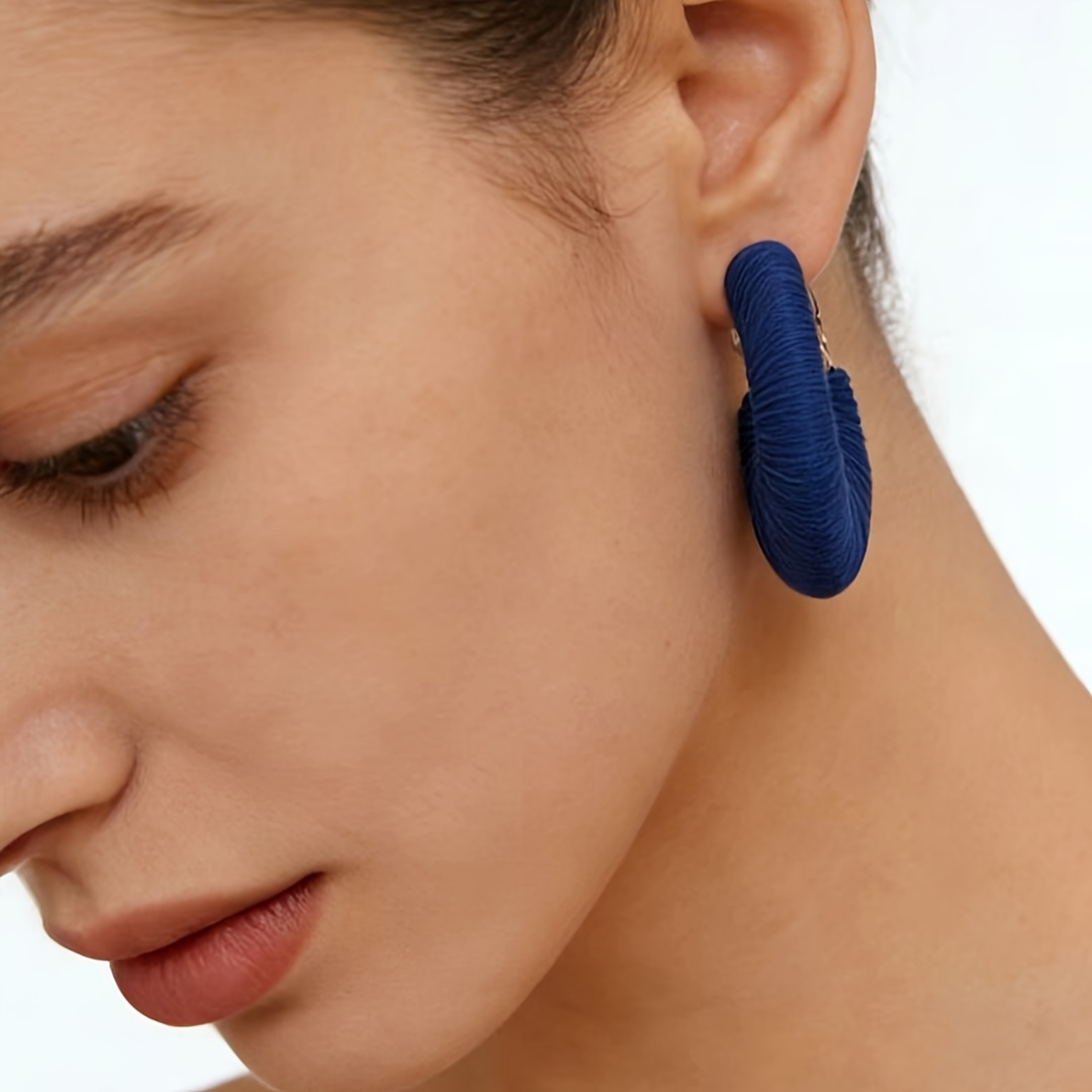 Women's Bohemian Style Circular 3D-Printed Acrylic Earrings