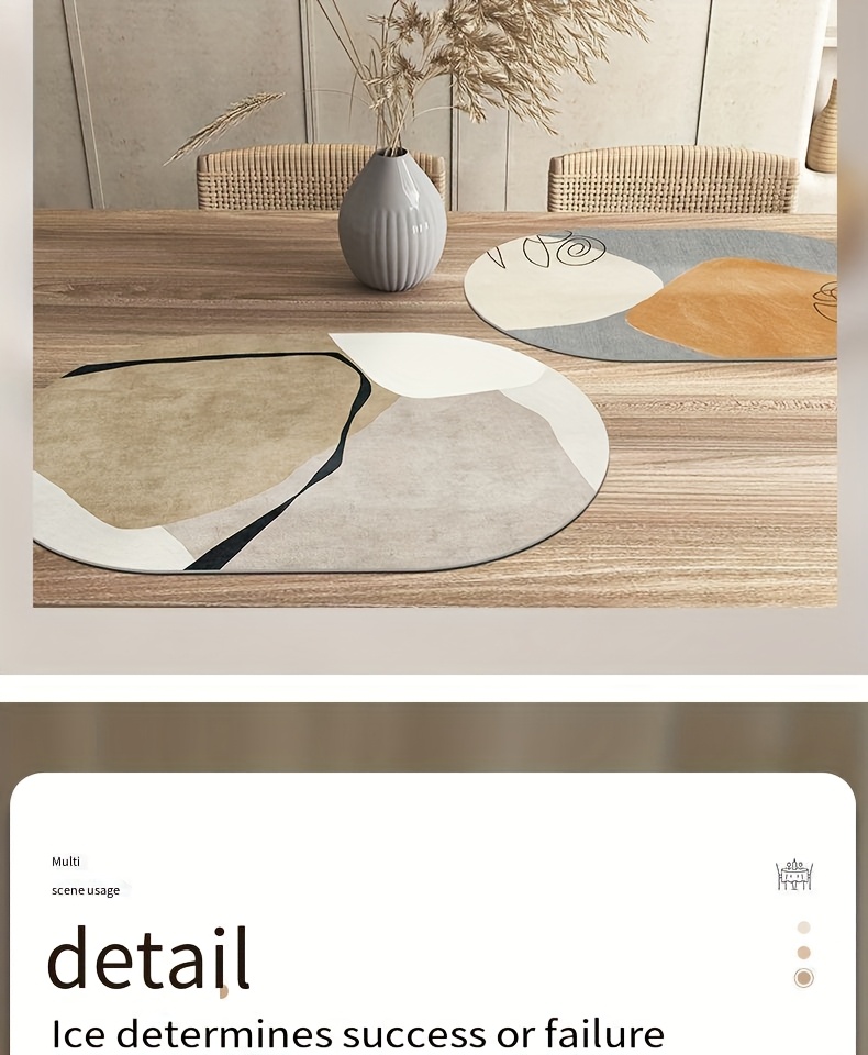 4pcs rectangular pu leather dining table placemats high quality heat resistant with minimalist white   on beige rounded edges for thanksgiving home parties everyday use holiday table decor elegant table setting mats Product details 5