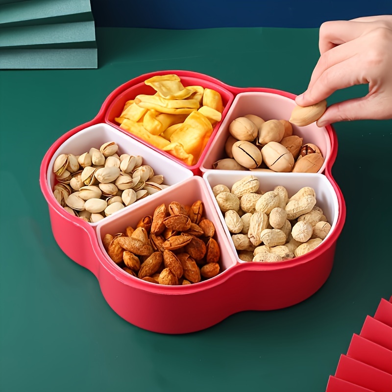 Chinese Style Plastic Snack Tray Multi compartment Candy Nut - Temu
