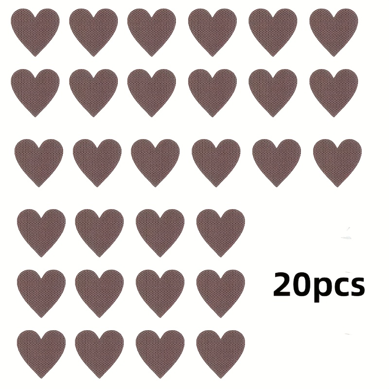 TEMU 20pcs Heart-shaped Striker Sticker Set, Self-adhesive Paper For Versatile Celebration Supplies, Heart-shaped Striker Stickers, Self-adhesive