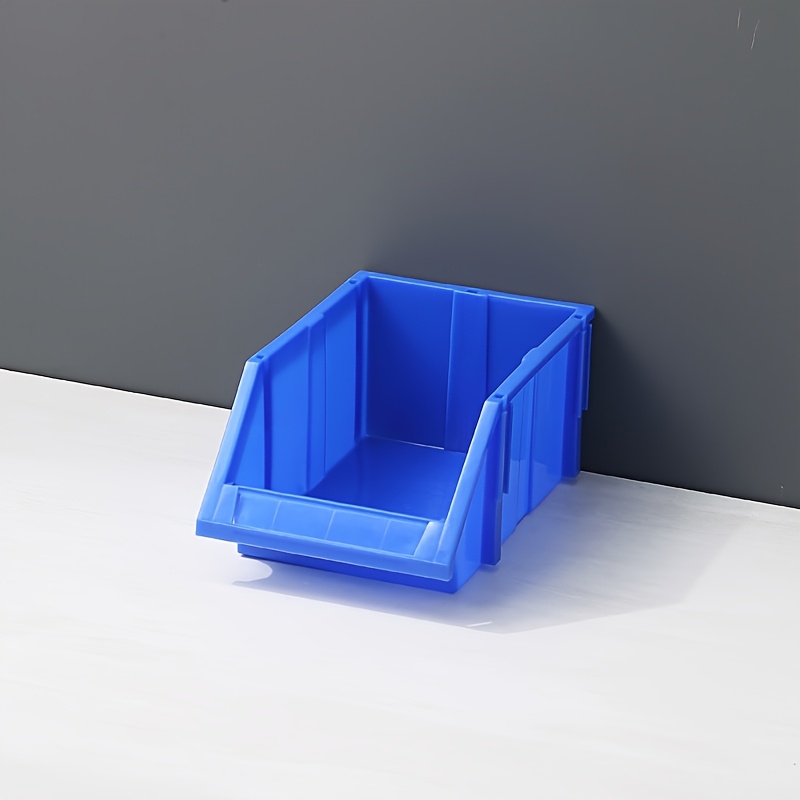 TEMU 4 Boîtes de Rangement Empilables Robustes pour Pièces, Accessoires Garage et Outils – Organisateur Économiseur d'Espace - Cadeau Parfaite pour
