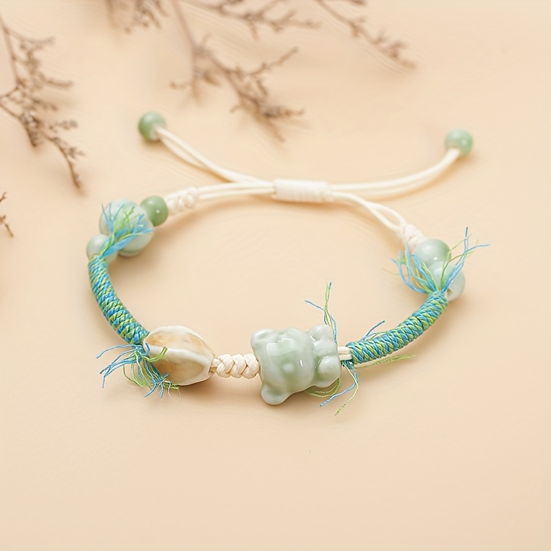 Women's Ceramic Braided Bracelet Adjustable Unique Creative Gift