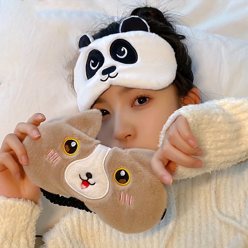 

Cartoon Eye Mask For Sleeping, Uv Protection, -free, Fragrance-free, Ideal For Types,