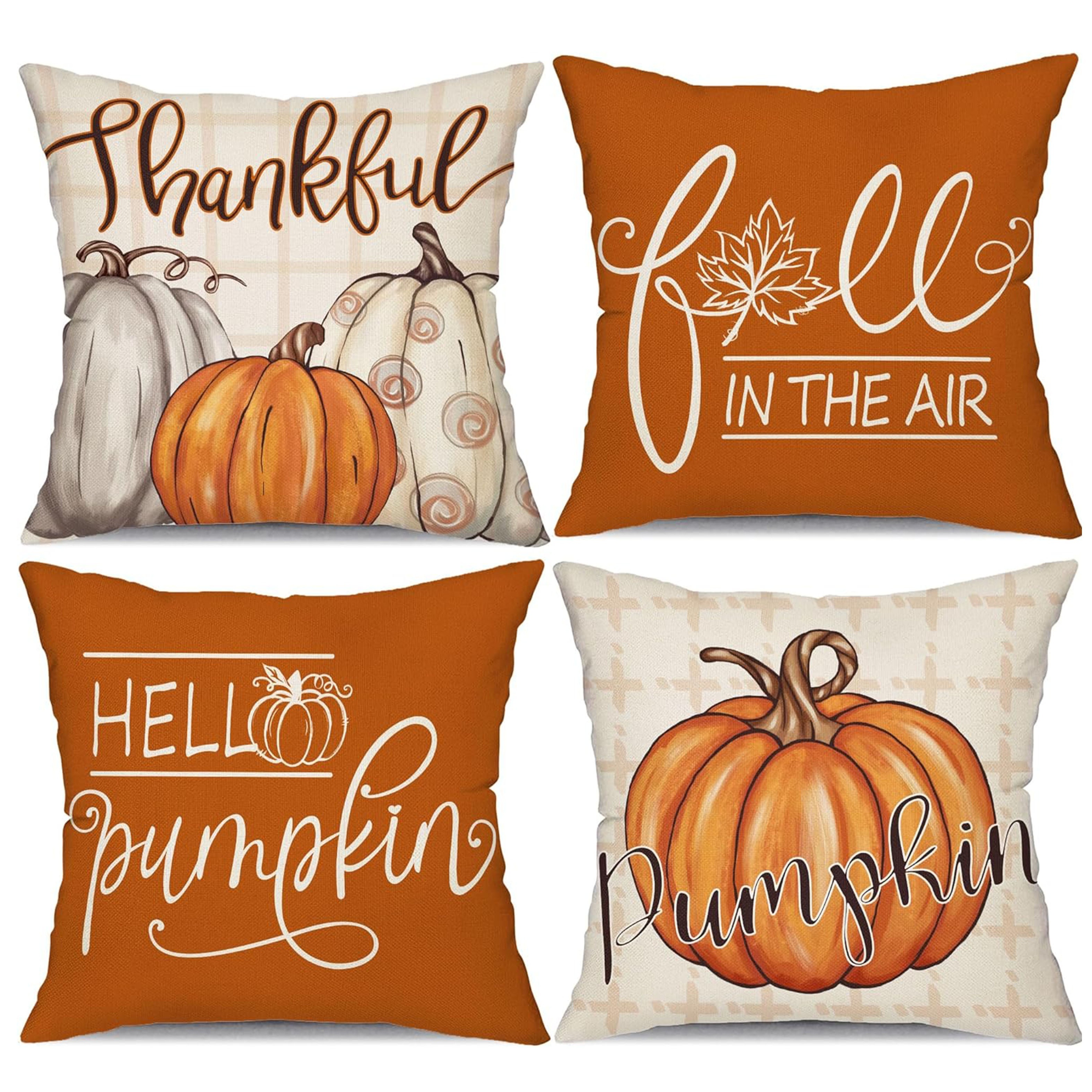 

4pcs, 16x16/18x18/ Set Of 4 Thanksgiving For