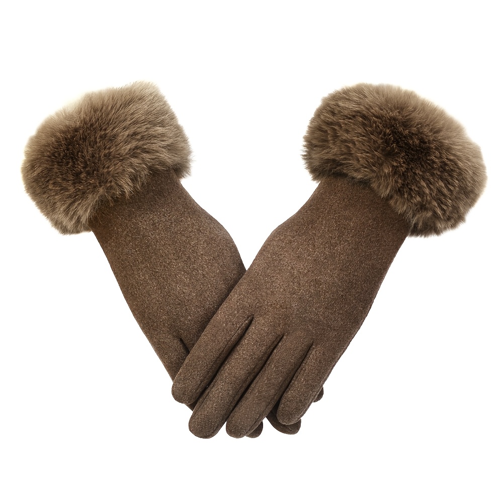 E-shop Modische Damen Herbst Winter Warme Handschuhe mit großem Mund, Touchscreen, dünne Handschuhe