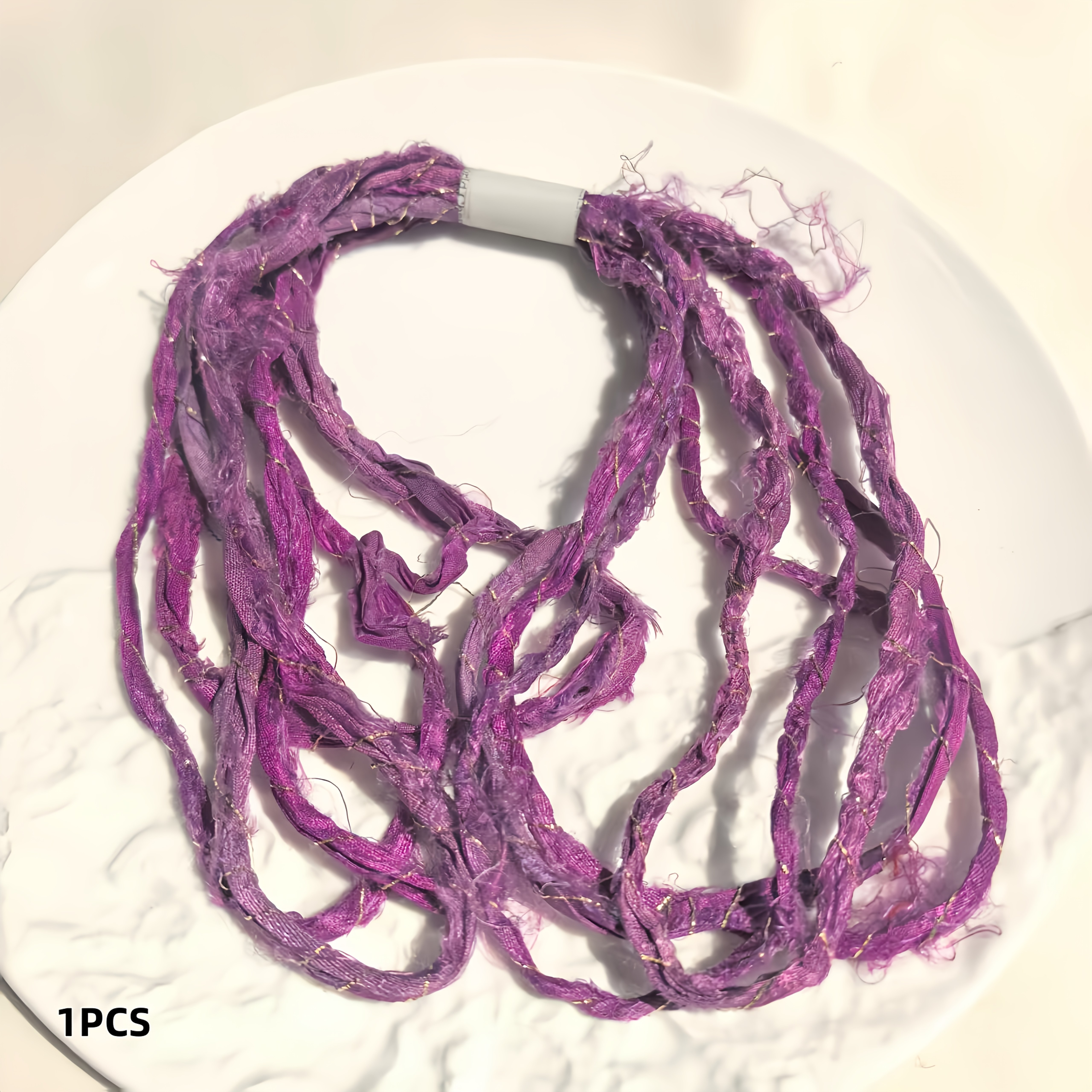 TEMU Cordón de cinta de seda nepalí con hilo dorado , adecuado para hacer pulseras y collares de bricolaje, manualidades trenzadas, regalo cultural