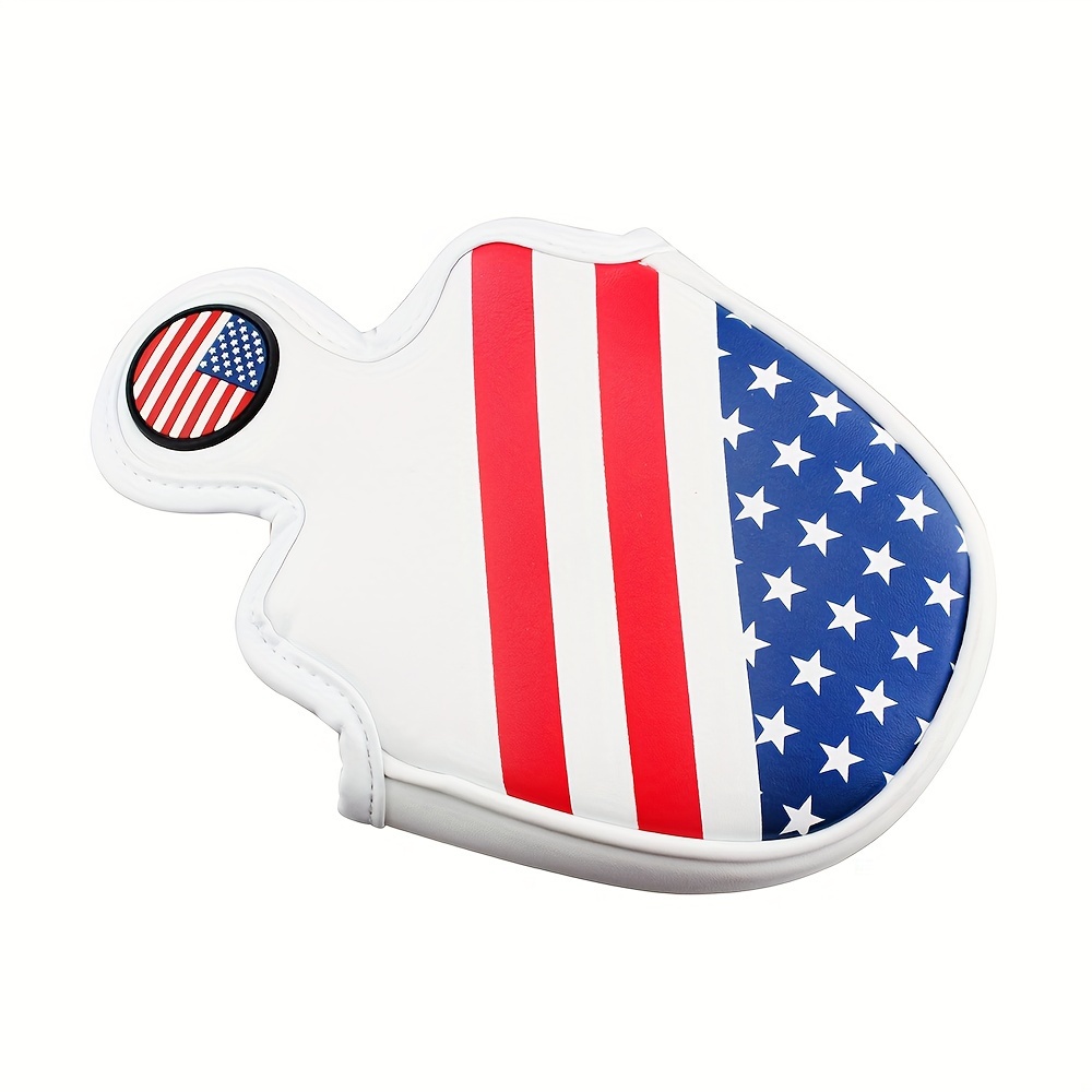 kofull golf putter and golf putter cover enhance your golfing game with our golf ball retriever and putter set featuring the iconic american flag putter cover and golf training club details 5