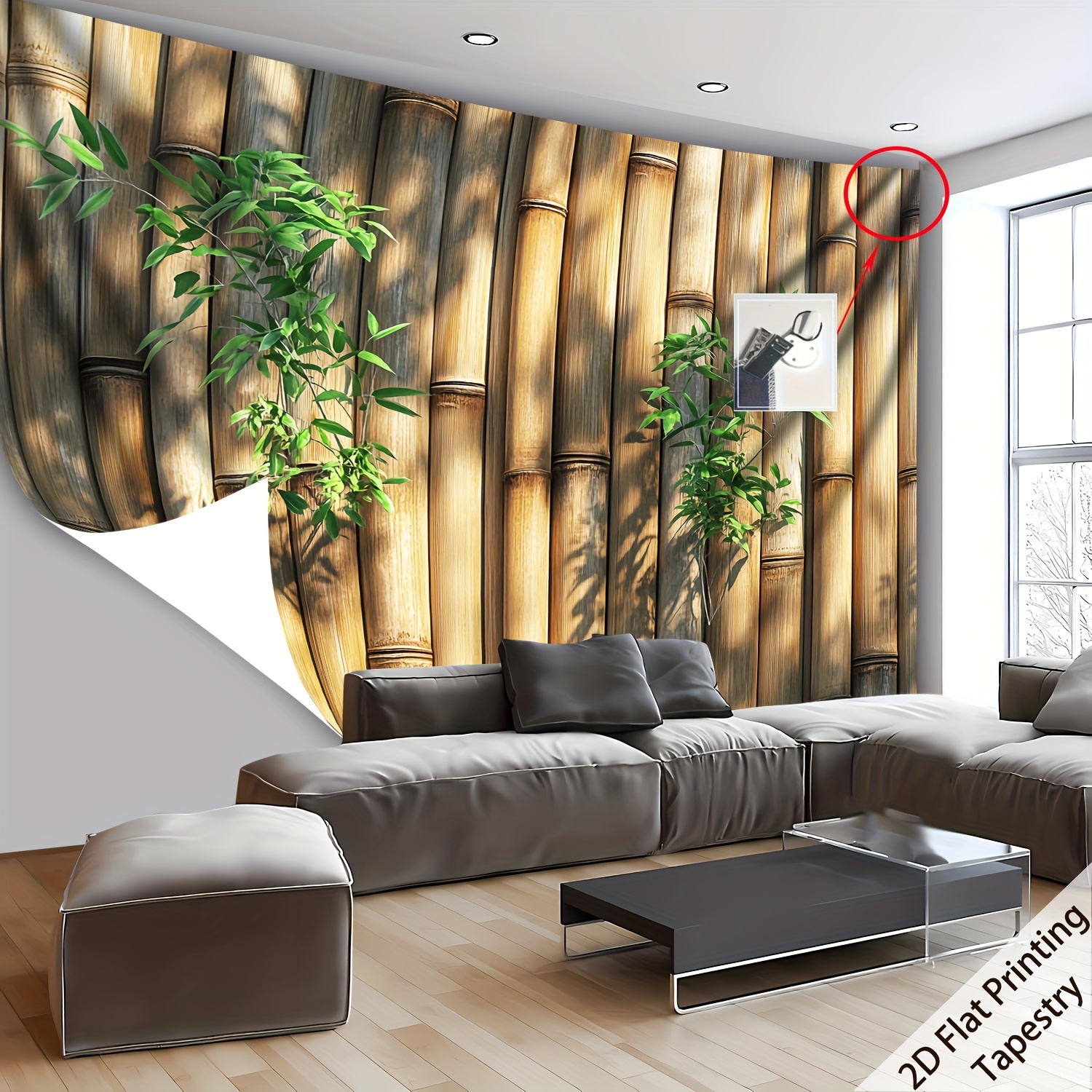 2d flat 2d flat groes frisches elegantes bambus wandbild - Temu Luxembourg