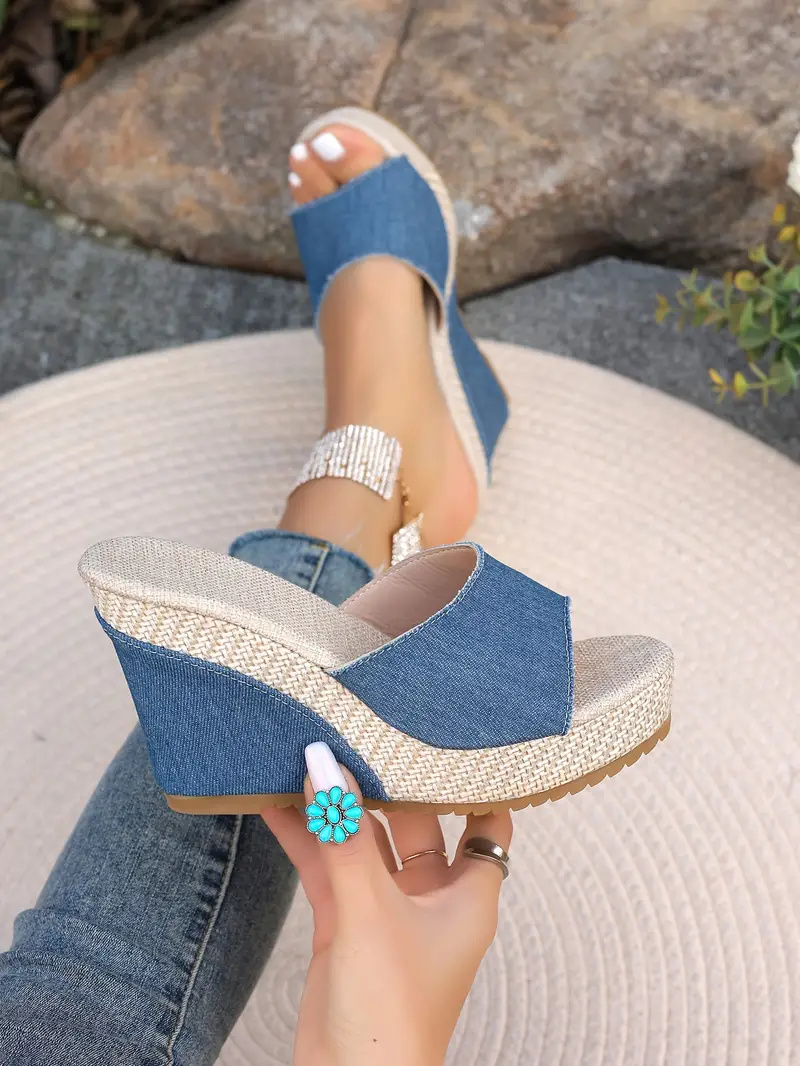 womens slides wedge details 2