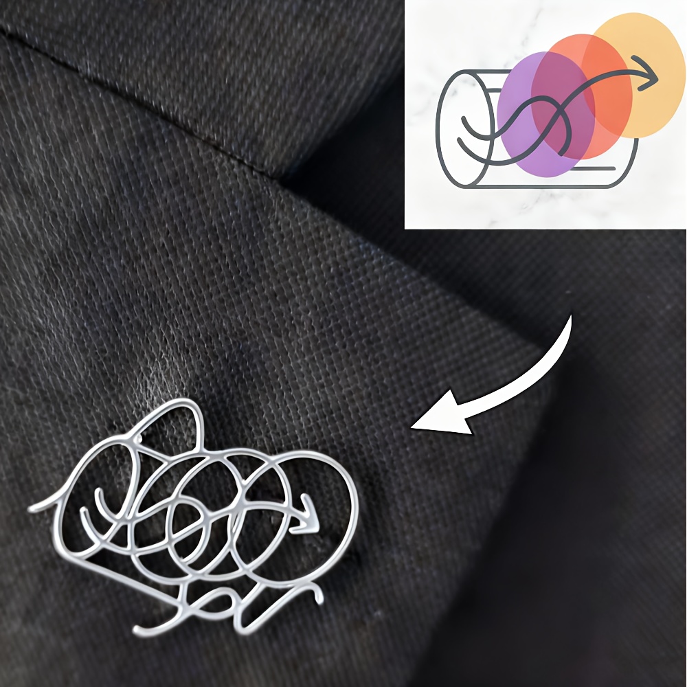 Image of Custom Self- Lapel Pin With Pattern And Text, Exquisite Minimalist Business Badge, Personalized Brooch Gift For Daily, Holiday, Party, Birthday, Fashionable High-end Accessory